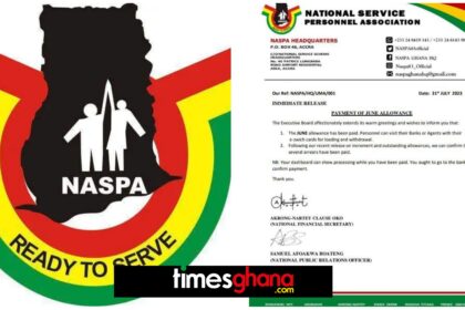 NASPA Pays June Allowance